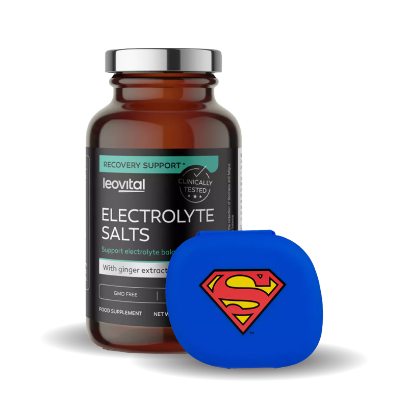 Leovital Electrolyte Salts, 60 caps + DC Comics Pill Box, Superman GRATIS